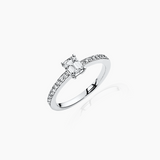 Solitaire Verlobungsring Emeraldschliff