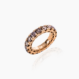 Flex-Ring braune Diamanten