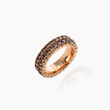 Double Flex-Ring braune Diamanten