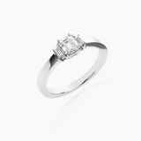 Triple Love Verlobungsring Emeraldschliff