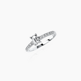 Solitaire Verlobungsring Emeraldschliff