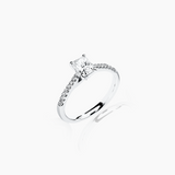 Solitaire Verlobungsring Radiantschliff