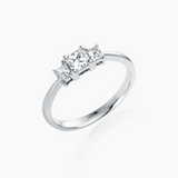 Triple Love Verlobungsring Princessschliff