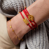 „Wir leben um glücklich zu sein“ Armband